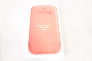 【新品】 アップル Apple MagSafe対応 iPhone 12 Pro Max レザースリーブ ピンクシトラス MHYF3FE/A (純正・国内正規品)