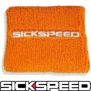 SICKSPEED　リザーブタンクカバー オレンジ １個 USDM JDM シックスピード リザーバータンクカバー ブレーキ クラッチマスター 保護カバー