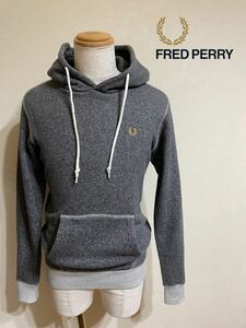 FRED PERRY フレッドペリー スウェット パーカー プルオーバー トップス サイズL 長袖 グレー F2176 