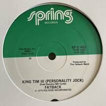 Fatback - You're My Candy Sweet / King Tim III (Personality Jock) 12 INCH_画像2