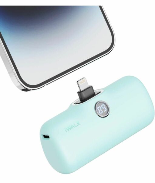 iWALK モバイルバッテリー 超小型 iPhone 4800mAh緑 モバイルバッテリー Lightning