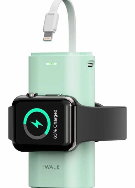 iWALK Apple Watch充電器 モバイルバッテリー ワイヤレス充電 アップルウォッチ9000mAh大容量 