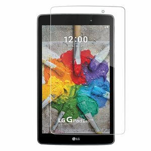 エルジー ガラス フィルム J:COM LG G Pad 8.0 III LGT02 強化ガラス 液晶保護フィルム 耐指紋 撥油性 9H 0.3mm 2.5D ラウンドエッジ加工