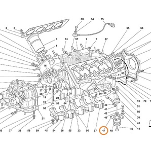 Ferrari F355 用 エンジンマウント ブッシュ 2個セット フェラーリ 355 純正品 【送料無料】の画像9