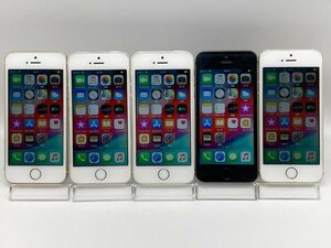 【中古・ジャンク】まとめ売り5台 液晶画面不良 液晶画面浮き他 Apple iPhone5s docomo NW利用制限〇 本体 A-70671