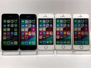 【中古・ジャンク】まとめ売り5台 液晶画面浮き 色ムラ 他 Apple iPhone5s NW利用制限ー 本体 A-46410