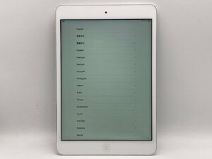 【中古・ジャンク】アクティベーションロック品 色ムラ Apple iPad mini 2nd Wi-Fiモデル 32GB シルバー NWー 本体 部品取り用 A-TFCM9