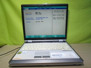 富士通 FMV-BIBLO NB/TV NB55K/T【Celeron M 350】　512MBメモリ　【Windows XP世代のPC】 電源投入可 ジャンク　送料無料 [87134]