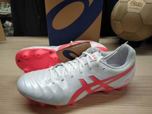 アシックス ASICS サッカーシューズ サッカースパイク 「DS LIGHT」 1103A016 103(WHT/F CORAL) 27,0cm 天然皮革／人工皮革 