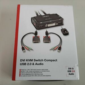 604y3113 ★LINDY オーディオ対応 2ポートUSB2.0 DVI KVMスイッチ(型番:42341)