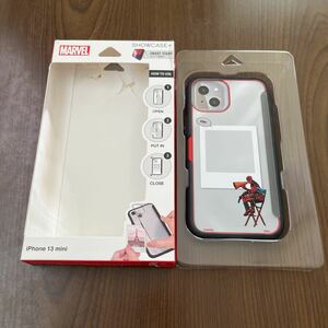 511a0440☆ グルマンディーズ MARVEL／SHOWCASE+ iPhone13 mini(5.4インチ)対応ケース デッドプール MV-183B