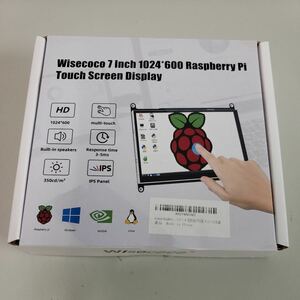 509y1508★wisecoco raspberry pi用モニター 7 インチ hdmi端子搭載 タッチスクリーン ips 1024 x 600 変換端子付属 スピーカ内蔵