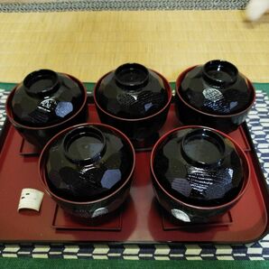 蓋つきお汁粉椀セット