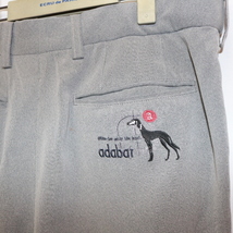 アダバット adabat GOLF ロゴ刺繍ゴルフパンツ ウエスト85cm 33inch ポリエステルパンツ スラックス 長ズボン ワークパンツ長ズボン100311_画像3