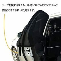 【送料無料】【匿名配送】 車中泊 車用網戸 遮光サンシェード 2枚入り 虫よけ 日除け 車用品 カー用品_画像9