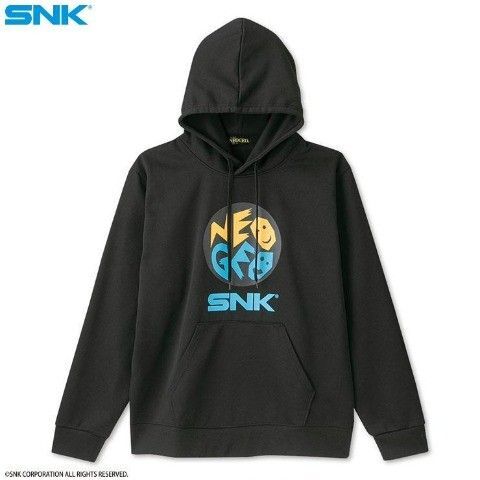 新品 SNK NEOGEO 黒パーカー M~L ネオジオ レトロゲーム機 ブラック NEO GEO hoodie