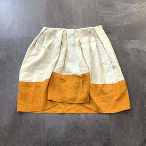 V☆ 人気モデル!! '洗練されたデザイン' 3.1 Phillip Lim スリーワンフィリップリム SILK100% ミニ丈 スカート バイカラー size:0 ボトムス