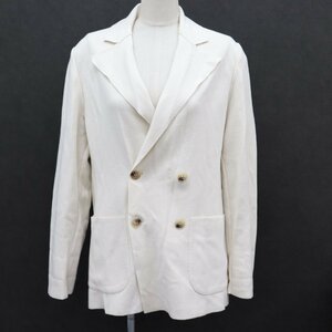 ITVWRGR89EU2 即決 本物 美品 RING JACKET Napoli リングヂャケット ナポリ ジャケット アウター メンズ アイボリー コットン サイズ2