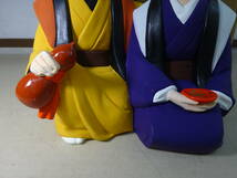 京都10☆伝統工芸 博多人形 高砂人形 高22cm 翁と媼 和風置物 元箱 未開封 保管品 縁起物_画像3