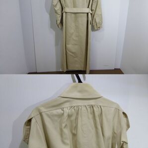 YVES SAINT LAURENT/イヴサンローラン レディース ロングコート コットン100％ 80-90年代 587Jの画像5