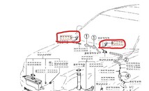 2個セット！純正未使用！ トヨタ セルシオ 30後期 UCF31 ウォッシャーノズル 00532-2_画像2