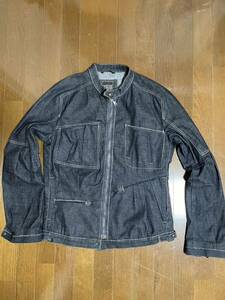 [ men's L] beautiful goods valuable Jill bo-MARITHE FRANCOIS GIRBAUD Right on s Denim jacket Rider's supreme Vintage Ralph Lauren 