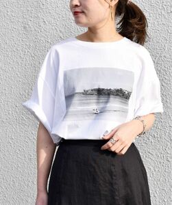 SHIPS Tシャツ　オーガニックコットン フォト ショート スリーブ TEE 