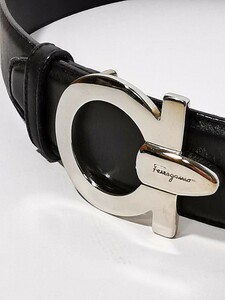 1円スタート【美品/保管品】FERRAGAMO　サルヴァトーレフェラガモ　レザー　ベルト　ガンチーニバックル　レディース