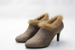 40# Esperanza suede fur bootie -(S) super-beauty goods 