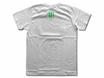 【Triple_nine】モンスターエナジー柄Tシャツ(Monster Energy)(Type-D)(ホワイト)／サイズＭ(tnth0010m)_画像2