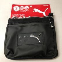 タグ付き　PUMA メタル移動ポケット ポケットポーチ クリップ付き　ブラック_画像1