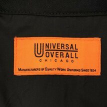 ◆中古品◆ UNIVERSAL OVERALL/ユニバーサルオーバーオール セットアップ メンズ ブラック ポリエステル Lサイズ ワークウェア Q9801NSD_画像4