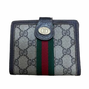 【ジャンク】 GUCCI グッチ シェリーライン 折財布 二つ折り財布 カード入れ レディース 箱無 本体のみ N50801RK