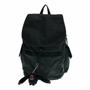 ◆中古品◆キプリング kipling リュック ネイビーグリーン バックパック V10-259NSD