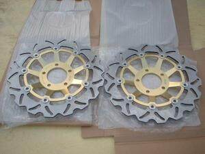 WAVEDISC1007金 フロント用 新品 RGV250ガンマΓ VJ22A 90-95 GSX-R400R SP SP2 90-99 GSXR400 ウエイブディスク