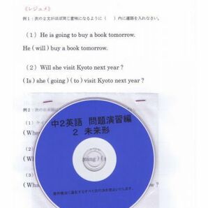 プロが教える 英語 中学 2年 DVD 2 未来形 応用編 問題集 中２ 中学２年 中学校 復習 自宅学習 問題 教材 まとめ プリント 販売多数