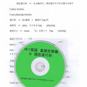 プロが教える 英語 中学 1年 DVD 6 現在進行形 基礎編 問題集 中１ 中学１年 中学校 復習 自宅学習 問題 教材 まとめ プリント 販売多数