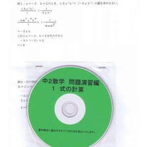 プロが教える 数学 中学 2年 DVD 1 式の計算 応用編 問題集 中2 中学2年 中学校 復習 自宅学習 問題 教材 まとめ プリント 販売多数