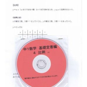 プロが教える 数学 中学 1年 DVD 4 比例・反比例 基礎編 問題集 中1 中学1年 中学校 復習 自宅学習 問題 教材 まとめ プリント 販売多数
