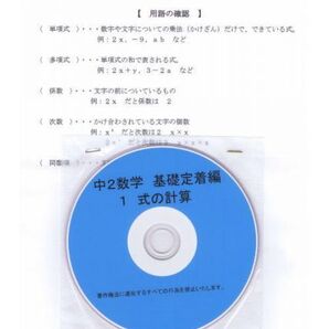 プロが教える 数学 中学 2年 DVD 1 式の計算 基礎編 問題集 中2 中学2年 中学校 復習 自宅学習 問題 教材 まとめ プリント 販売多数