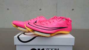 Новый неиспользованный 24 см Nike Air Zoom Max Fly New Color Bolt Color Земля Spike Nike Air Zoom Maxfly DH5359-600