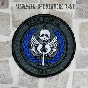 Tsk Force141　ワッペン　色ブルー 