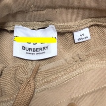 二点落札で送料無料！ v1100221733 2A48 美品 BURBERRY LONDON バーバリー ロンドン ハーフパンツ 4才 104㎝ 切替え ベージュ 男女兼用_画像6