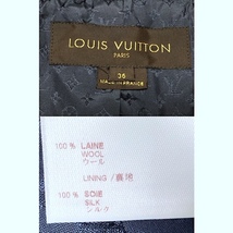 二点以上で送料無料！L048 フランス製 LOUIS VUITTON ルイ・ヴィトン デニム ジャケット 36 ネイビー 紺 レディース 上着 ブレザー_画像9