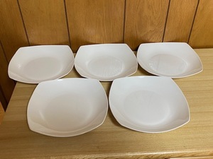 ☆未使用品☆Charmant Diner カレー＆パスタ皿☆5枚☆21.5cm