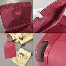 極美品 ルイヴィトン ペガス55 キャリーバッグ スーツケース エピ レザー フューシャ ピンク カバー付 M23028 トランク 旅行鞄 Mak.f/af.f_画像9