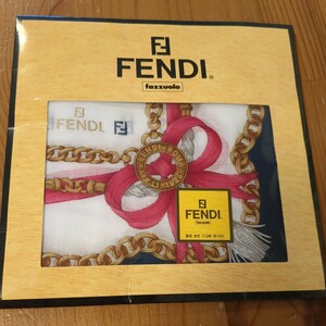 新品 FENDI ハンカチ レディース フェンディ ブランドハンカチ ハイブランド 綿100