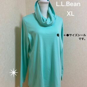 □新品□ L.L.Bean 【XL】ピマ・コットン・ティ、長袖Tシャツ・カットソー　コールネック