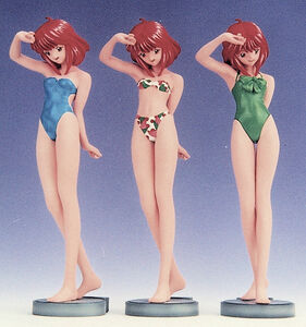  free shipping [ out of print / not yet constructed ] Tokimeki Memorial [1/8 morning ratio ... swimsuit version ] Kaiyodo garage ( resin cast ) kit prototype made : Kagawa ..