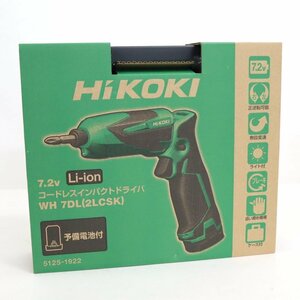 【HiKOKI/工機】7.2V コードレスインパクトドライバ WH 7DL（2LCSK）/工具/未使用/1t3883